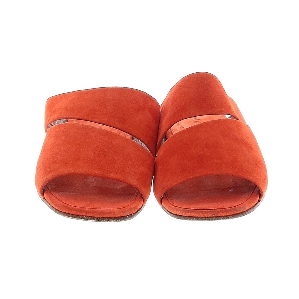 ALUMNAE Orange Suede Leather Sandals 36.5 - Picture 2 of 2